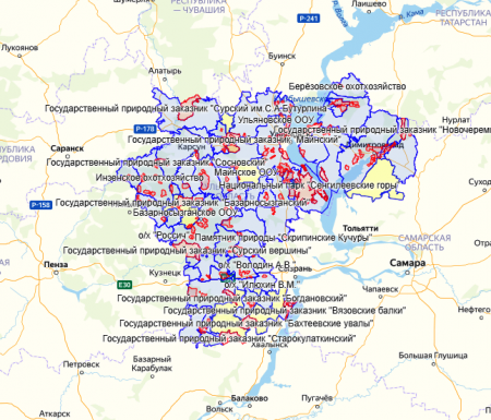 Границы между Ульяновской областью и соседними регионами внесены в Единыйгосударственный реестр недвижимости